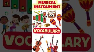 Music Instruments Vocabulary In English reels kidsskilltv shorts [upl. by Ardnaek]