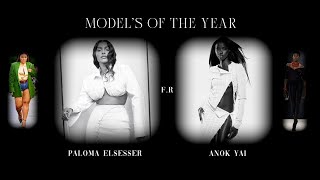 Anok Yai amp Paloma Elsesser  Models of The Year 2023  Runway Collection [upl. by Willie]