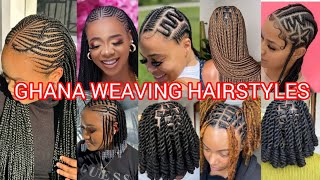 NEW AND LATEST CORNROW HAIRSTYLES GHANA WEAVING HAIRSTYLES  KNOTLESS BOX BRAIDS HAIRSTYLES viral [upl. by Clyve]