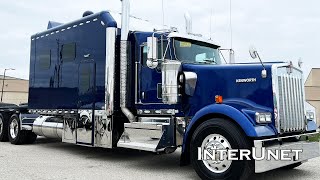 Kenworth with Super Sleeper 2023 W900 156quot Extended Cab Long Haul SEMI [upl. by Oijres]