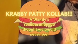 Wendys KRABBY PATTY KOLLAB Krabby Patty review [upl. by Henrietta]