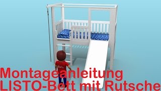 Bauanleitung Kinderbett LISTO mit Rutsche [upl. by Snodgrass736]