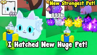 I Hatched New Huge Fluffy Cat New Strongest Superior Pet In Pet Simulator 99 [upl. by Ihcego]