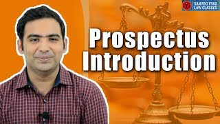 Prospectus Introduction by Advocate Sanyog Vyas [upl. by Magel]