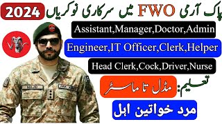 Pak Army FWO mai nokriyan 2024  New jobs pakistan  Govt jobs  Learnholic Official [upl. by Ahsitneuq]