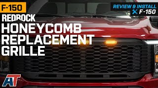 20212022 F150 RedRock Honeycomb Replacement Grille with LED DRL Review amp Install [upl. by Bala364]