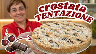 CROSTATA TENTAZIONE con Ricotta Amarene🍒 e Cioccolato🍫 Ricetta Facile  Fatto in Casa da Benedetta [upl. by Nnyleimaj]