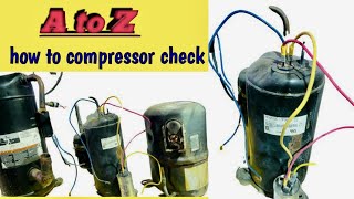 how to check compressor  compressor check kaise kare hvac [upl. by Barstow775]