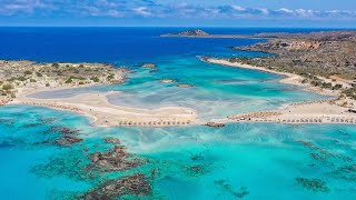 Elafonisi beach Chania Crete Greece [upl. by Daitzman764]