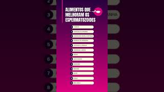 13 Alimentos que melhoram os espermatozoides para fecundação😱 [upl. by Reisman]