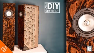 Big Tower  Floorstanding DIY Audiophile Speaker Build with 6quot Full Range Drivers MLTL [upl. by Sinnylg471]