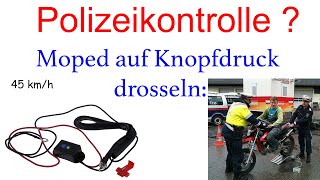 Moped auf Knopfdruck drosseln  So kommst du durch jede Polizeikontrolle  Tuning Moped 50ccm [upl. by Pelmas]