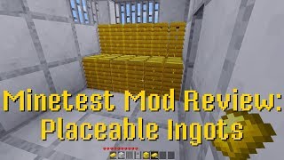 Minetest Mod Review Placeable Ingots [upl. by Bear]