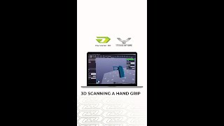 3D scanning a complex hand grip using the HandySCAN BLACK ELITE [upl. by Annaeel]