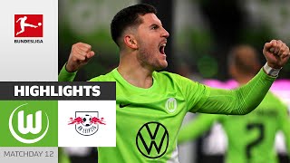 VfL Wolfsburg  RB Leipzig 21  Highlights  Matchday 12 – Bundesliga 202324 [upl. by Atikin949]