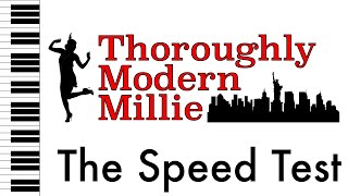 The Speed Test  Thoroughly Modern Millie  Piano AccompanimentRehearsal Track [upl. by Assennej]