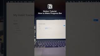 How to Create a Progress Bar in Notion EASY notion notiontutorial [upl. by Aisila]