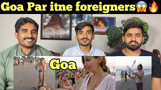 Foreigners Love india 🇮🇳  Exploring India Arambol Goa Hippie Market  India Travel Vlog PAK REACT [upl. by Ayanej]