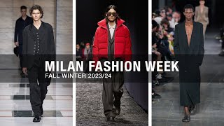 Milan Fashion Week Fall Winter 202324 Review Part 2 [upl. by Atekal611]