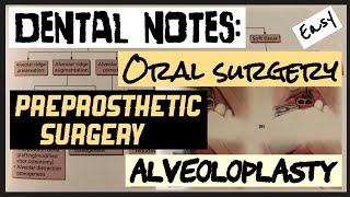 PREPROSTHETIC SURGERY II ALVEOLOPLASTY II ORAL SURGERY II SURGICAL TECHNIQUES II imp [upl. by Smiga535]