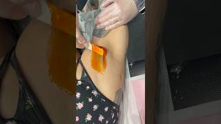 🔶Underarm Wax Demo🔶 waxing wax underarmwax hairremoval satisfying yt shortsfeed short [upl. by Fassold]