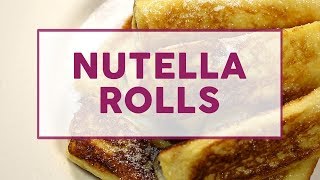 Himmlisch lecker Rezept für süße Nutella French Toast Rolls [upl. by Ardnahs]