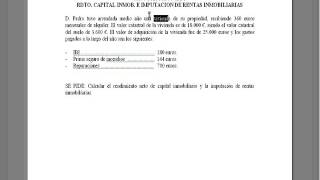 Lec002 Práctica Rendimientos Capital Inmobiliario IRPF umh1896 201516 [upl. by Ydnak726]