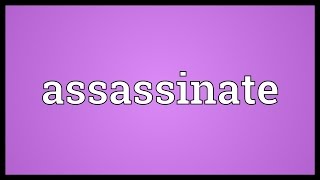 Assassinate Meaning [upl. by Daph]