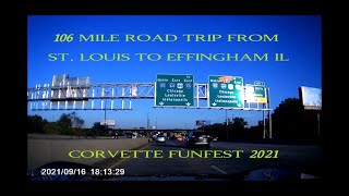 1993 C4 Corvette road trip to Effingham IL for Mid America Motorworks Funfest 2021 [upl. by Keryt]