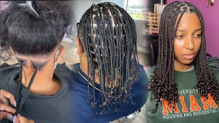 Knotless Braid Tutorial For Beginners 🔥 braids tutorial knotlessbraids [upl. by Silra]