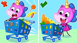 Faire ses Courses au Supermarché  Dessin Animé Éducatif pour les Enfants 🛒🏪  Teeny Mimi 🦄 [upl. by Eineg]