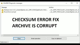 Fix Checksum error winrar [upl. by Avehsile692]