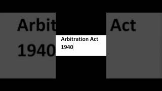 Arbitration Act 1940 In urdu [upl. by Whyte]