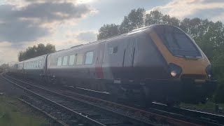 Crosscountry Voyager 221125 and 220013 diverts via cross city line and passes Lichfield TVJn [upl. by Enileuqkcaj]