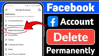 Facebook Account Delete Kaise Kare  How to Delete Facebook Account Permanently [upl. by Aikenahs]