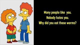 Nobody Hates You Why Did You Eat Those Worms [upl. by Tonnie]