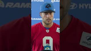 Matthew Stafford on being looked up toquotmakes me feel oldquot rams nfl shorts [upl. by Franny783]