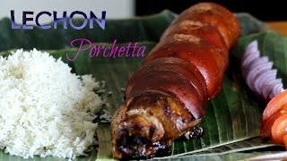 Lechon Porchetta Filippino Pork Roast 🎅 International Cuisines [upl. by Brody]