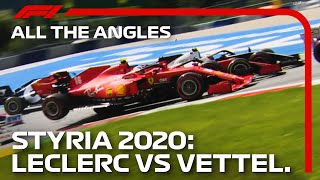 Ferraris Come Together  All The Angles  2020 Styrian Grand Prix [upl. by Treboh]