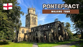 DISCOVER PONTEFRACT IN WEST YORKSHIRE  CHURCH CASTLE AND TOWN CENTER  WALKING TOUR [upl. by Kovar]