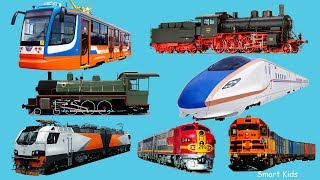 Learn names and Sounds of Train Transport in english for Kids [upl. by Lakym]