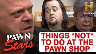 Pawn Stars 5 Things You Should NEVER Do At The Pawn Shop [upl. by Eversole773]