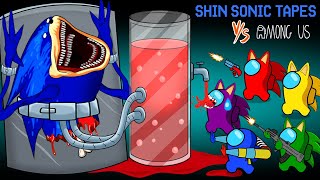 어몽어스Among Us Ties Shin Sonic Tapes Half Body and Squeezes Its Juice  Peanut Among Us Animation [upl. by Hedva]