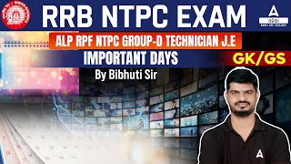 NTPC Group D ALP 2024  GK GS Class  Important Days By Bibhuti Sir [upl. by Mercado755]