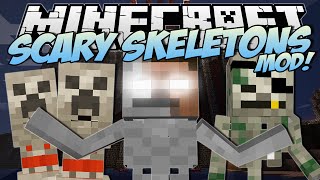 Minecraft  SCARY SKELETONS MOD Meet SKELEBRINE  Mod Showcase [upl. by Navnod]