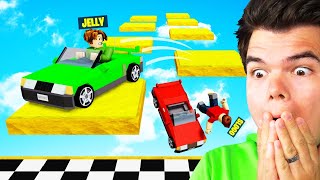 Playing A Roblox Obby With CARS [upl. by Fallon]