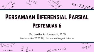 P6 Persamaan Diferensial Parsial [upl. by Keeley]