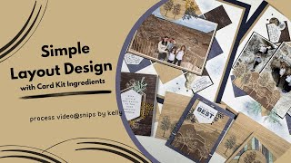 Scrapbook Layout Design using Card Kit Ingredients [upl. by Natye245]