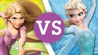 Elsa VS Rapunzel  Frozen Fun or Tangled Tales [upl. by Ahsal]