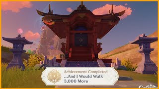 Inazuma Hidden Achievement  and i would walk 3000 more [upl. by Jannelle]